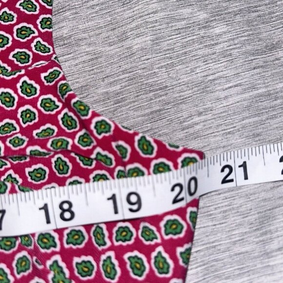 Lauren Ralph Lauren Pink Print Ruched Boatneck Sleeveless Pullover Dress Size 16 - Picture 9 of 11